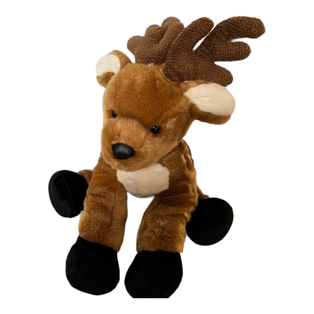 Vintage Build-A-Bear Reindeer Spotted Fawn Stuffed Animal Plush Toy 13”